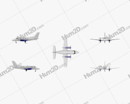 Embraer EMB 110 Flugzeug clipart