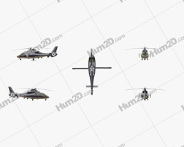 Eurocopter AS365 Dauphin Multi-purpose Medium Helicopter Flugzeug clipart