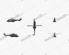 Eurocopter AS532 Cougar Military Medium Utility Helicopter Aircraft clipart