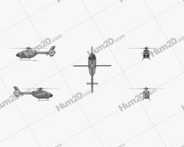 Eurocopter EC135 Civil Light Utility Helicopter Aircraft clipart