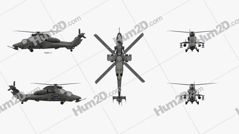 Eurocopter Tiger Attack Helicopter Aircraft clipart