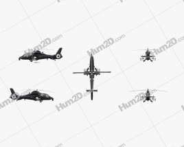 Harbin Z-19 Reconnaissance/Helicóptero de Ataque Aeronave clipart