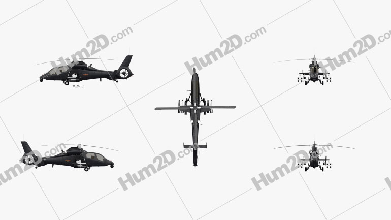Harbin Z-19 Reconnaissance/Attack Helicopter Aircraft clipart