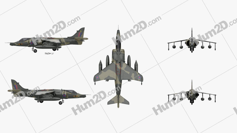 Hawker Siddeley Harrier Aircraft clipart
