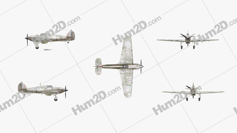 Hawker Hurricane Aircraft clipart