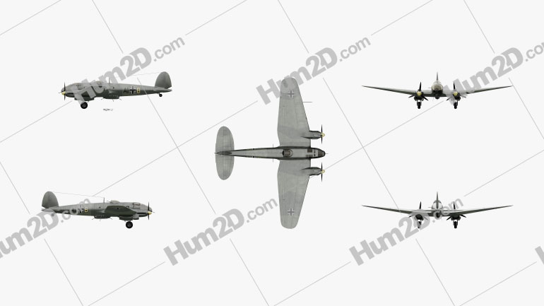 Heinkel He 111 Aircraft clipart