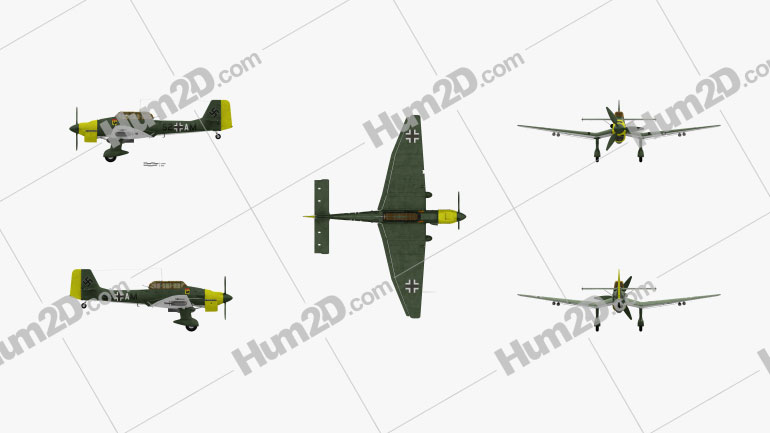 Junkers Ju 87 Stuka Aircraft clipart