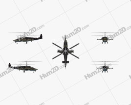 Kamov Ka-52 Alligator Attack Helicopter Aircraft clipart