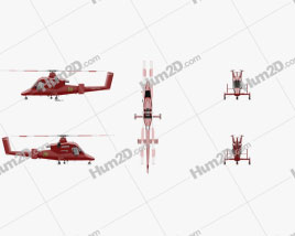 Kaman K-MAX Medium Lift Helicopter Aircraft clipart