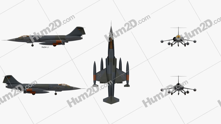 Lockheed F-104 Starfighter PNG Clipart