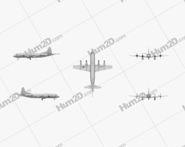 Lockheed P-3 Orion Aircraft clipart