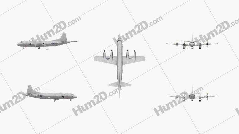 Lockheed P-3 Orion Clipart Image