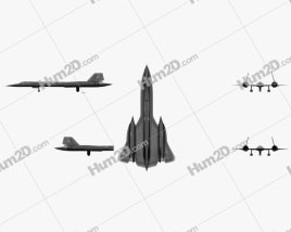 Lockheed SR-71 Blackbird Aircraft clipart