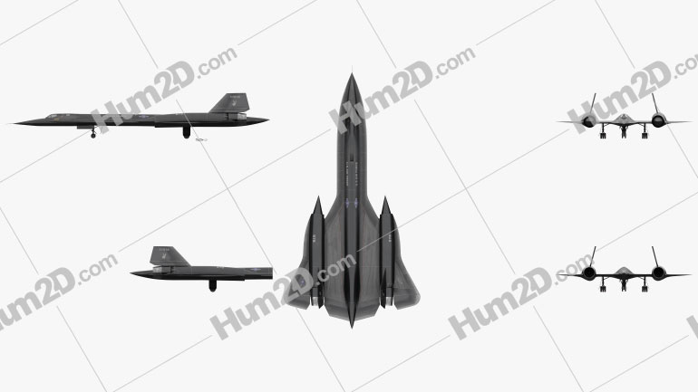 Lockheed SR-71 Blackbird Blueprint