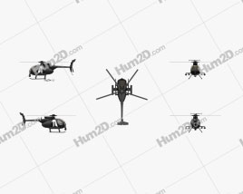 MD Helicopters MH-6 Little Bird Aeronave clipart