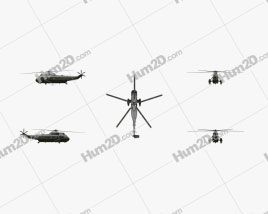 Marine One Sikorsky VH-3D Sea King Transport/President Helicopter Aeronave clipart