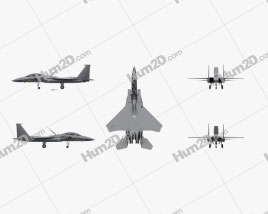 McDonnell Douglas F-15E Strike Eagle Flugzeug clipart