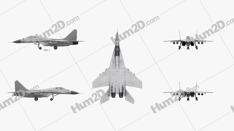 Mikoyan MiG-29 Aircraft clipart