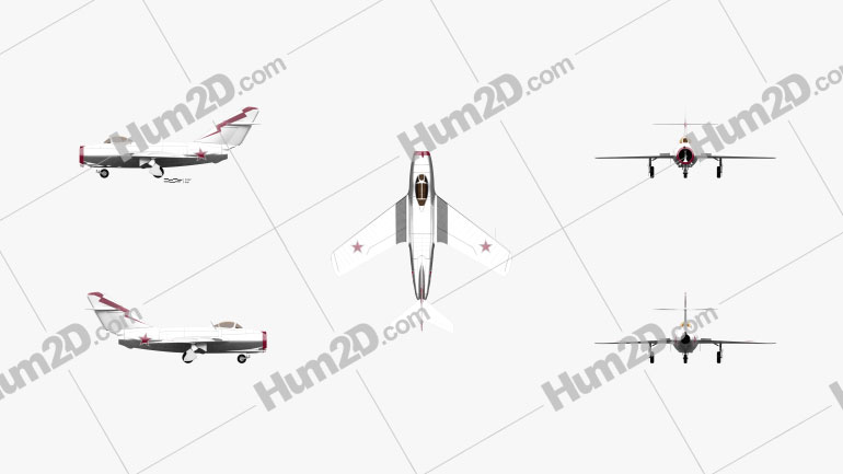 Mikoyan-Gurevich MiG-15 PNG Clipart