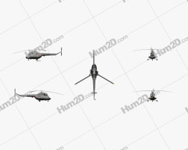 Mil Mi-2 Pequeno Helicóptero de transporte Aeronave clipart
