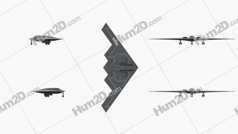 Northrop B-2 Spirit Flugzeug clipart