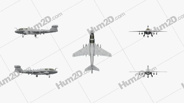 Northrop Grumman EA-6B Prowler Flugzeug clipart