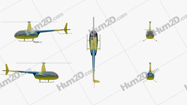 Robinson R44 Raven Light Utility Helicopter Aircraft clipart