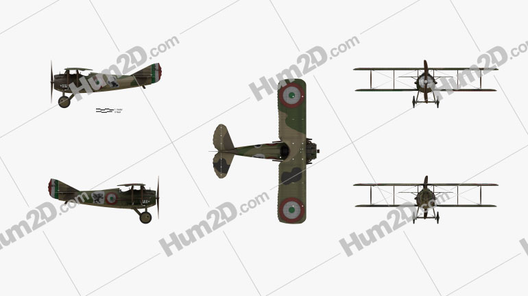 SPAD S.XIII Clipart Image