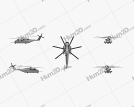 Sikorsky CH-53E Super Stallion Frachthubschrauber Flugzeug clipart