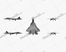 Sukhoi Su-57 (PAK FA) Aircraft clipart