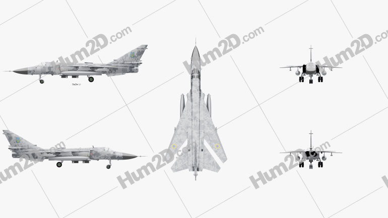 Sukhoi Su-24 Clipart Image