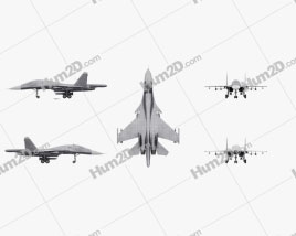 Sukhoi Su-34 Fighter Jet Aircraft clipart
