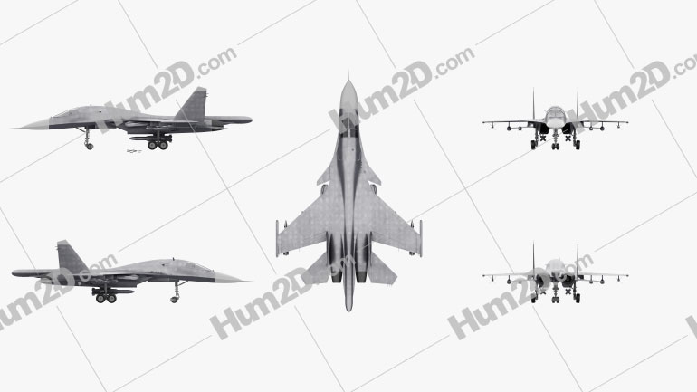 Sukhoi Su-34 Fighter Jet PNG Clipart