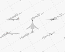 Tupolev Tu-160 Flugzeug clipart