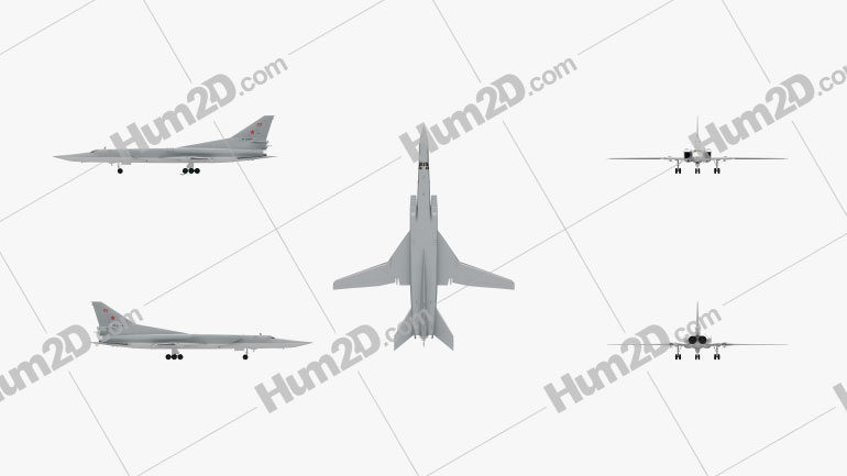 Tupolev Tu-22M Flugzeug clipart