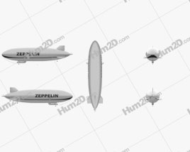 Zeppelin NT Flugzeug clipart