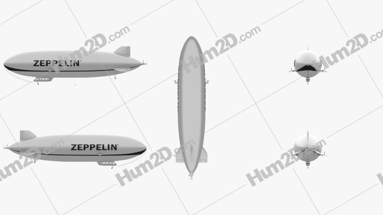 Zeppelin NT Flugzeug clipart