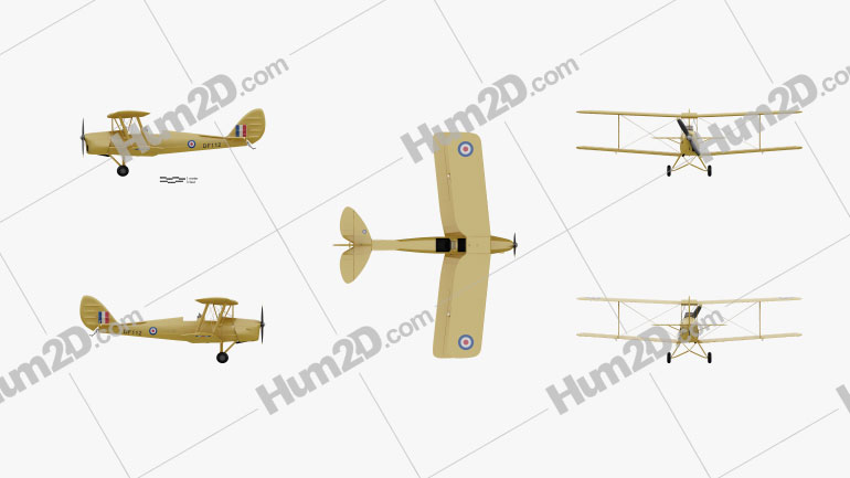 de Havilland DH.82 Tiger Moth Blueprint
