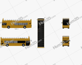 Alexander Dennis Enviro400 Open Top Bus 2015 clipart