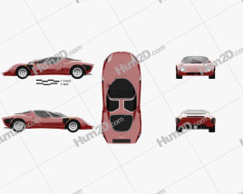 Alfa Romeo 33 Stradale 1967 car clipart