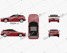 Alfa Romeo SZ 1989 car clipart