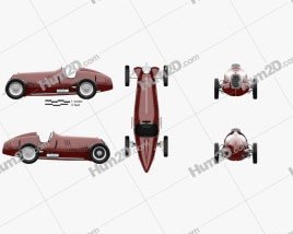 Alfa Romeo Tipo C 1936 car clipart