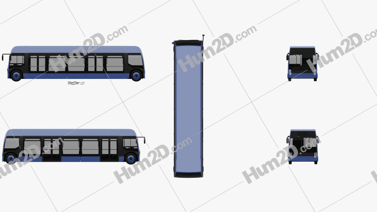 Alstom Aptis Bus 2019 clipart