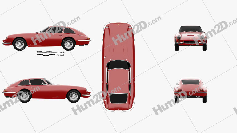 Apollo GT coupe 1965 Blueprint