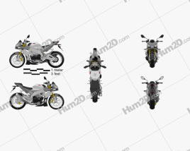 Aprilia Tuono V4 R 2012 Motorcycle clipart