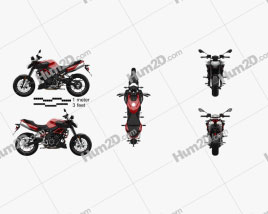 Aprilia Shiver 900 2020 Motorcycle clipart