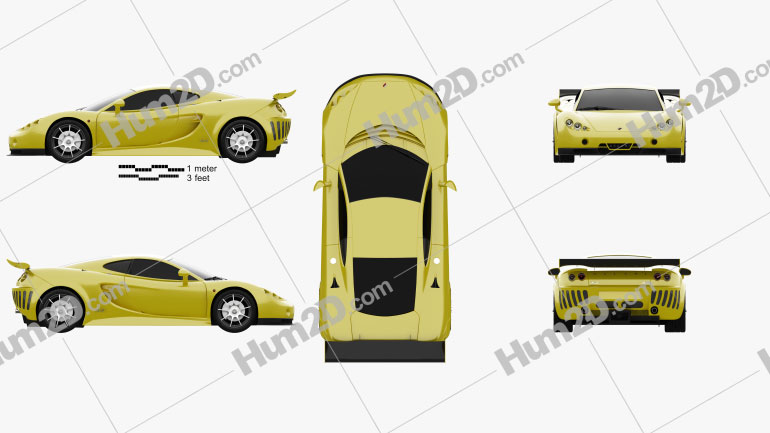 Ascari A10 2006 car clipart