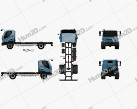 Ashok Leyland Avia D120 Chassis Truck 2006 clipart
