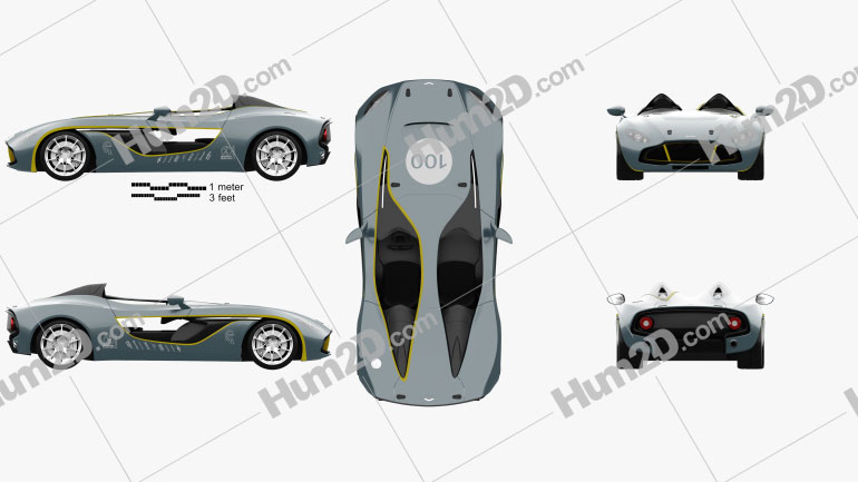 Aston Martin CC100 Speedster 2013 Blueprint