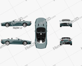 Aston Martin DB9 Spyder Zagato Centennial 2014 car clipart